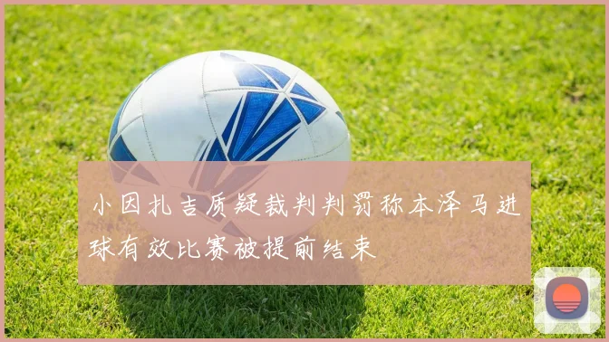 小因扎吉质疑裁判判罚称本泽马进球有效比赛被提前结束